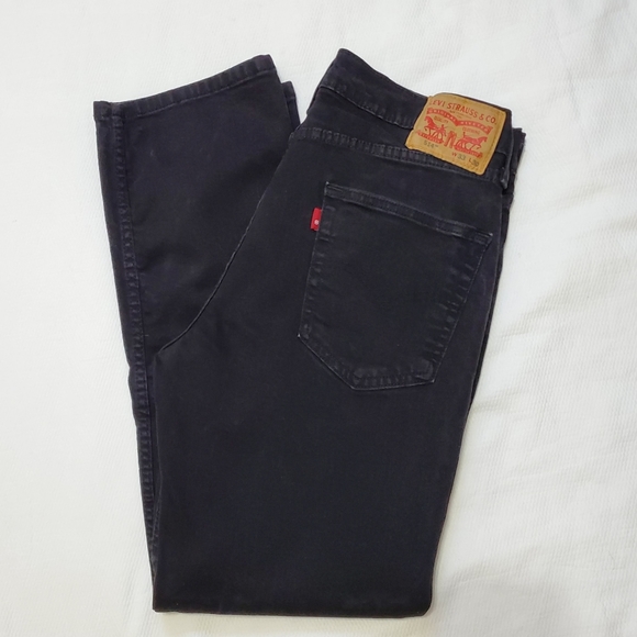 Levi's 514 Straight Fit Jeans Black 33" Waist - Picture 4 of 10